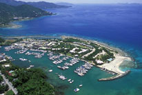 View of Nanny Cay Marina, Tortola, BVI