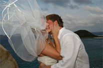 A BVI Caribbean - Wedding Kiss!